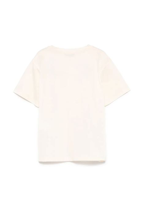 T-shirt con logo ricamato PAOLO PECORA KIDS | PP3906BURRO